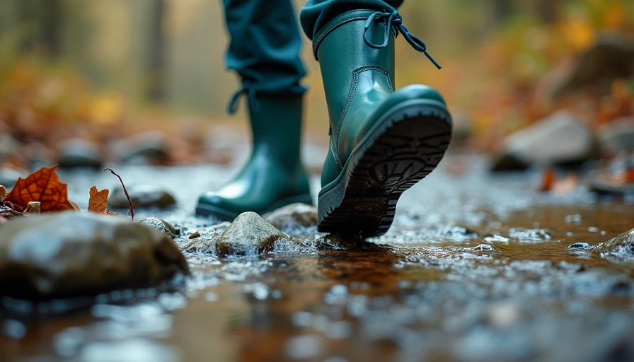 Illustration for hiking boots waterproof